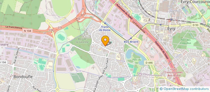 localisation de l'entreprise SCI CBMK à EVRY-COURCOURONNES