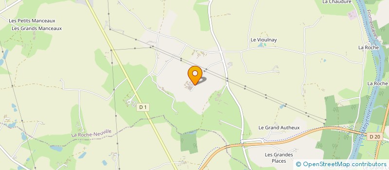 localisation de l'entreprise SCI CBNB  LA ROCHE-NEUVILLE