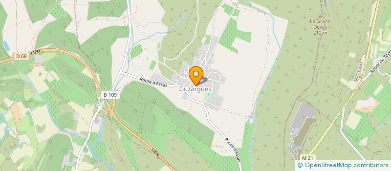 localisation de l'entreprise SCI CBNC  GUZARGUES