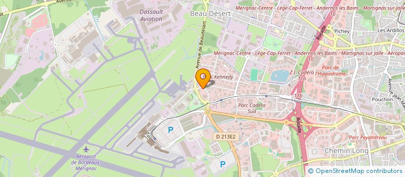 localisation de l'entreprise SCI CBP IMMOBILIER  MERIGNAC