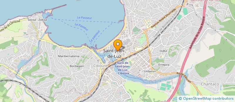 localisation de l'entreprise SCI CBQ  SAINT-JEAN-DE-LUZ