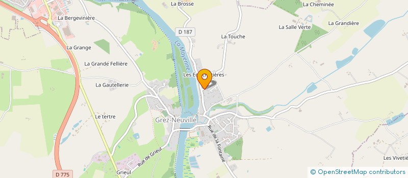 localisation de l'entreprise SCI CBR  GREZ-NEUVILLE