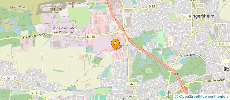 localisation de l'entreprise SCI CBR IMMO  KINGERSHEIM