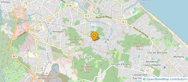 localisation de l'entreprise SCI CBS  CAYENNE