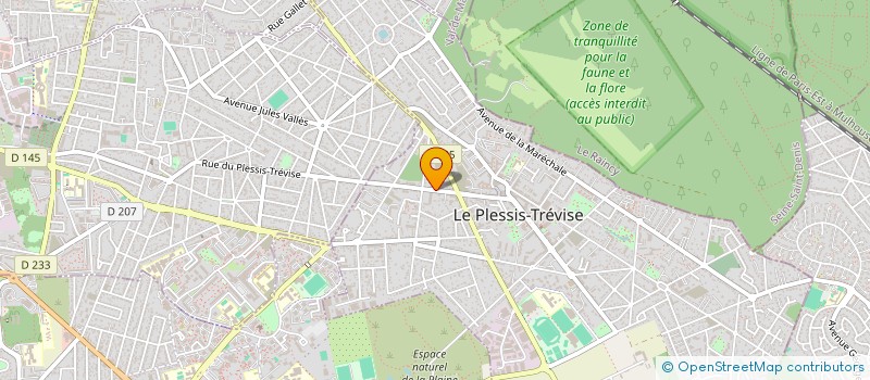 localisation de l'entreprise SCI CBSG  LE PLESSIS-TREVISE
