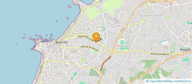 localisation de l'entreprise SCI CBSO ARGUIA à BIARRITZ