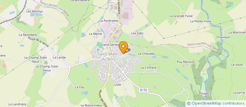 localisation de l'entreprise SCI CBSO DE LA SOURCE  SAINT-MALO-DU-BOIS