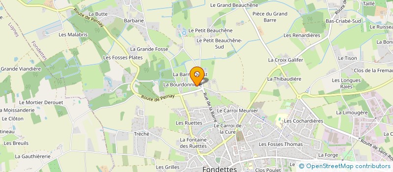 localisation de l'entreprise SCI CBSP  FONDETTES