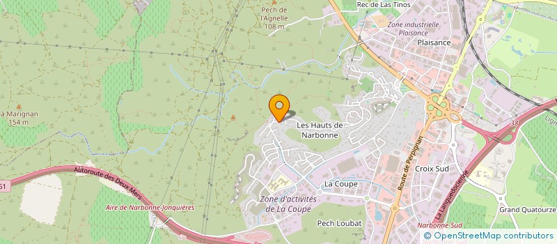 localisation de l'entreprise SCI CBSUD à NARBONNE