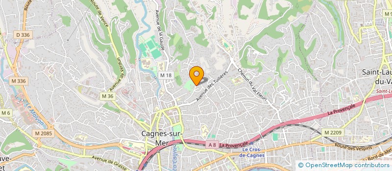 localisation de l'entreprise SCI CBTF à CAGNES-SUR-MER
