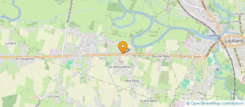 localisation de l'entreprise SCI CBTL  SORNAY