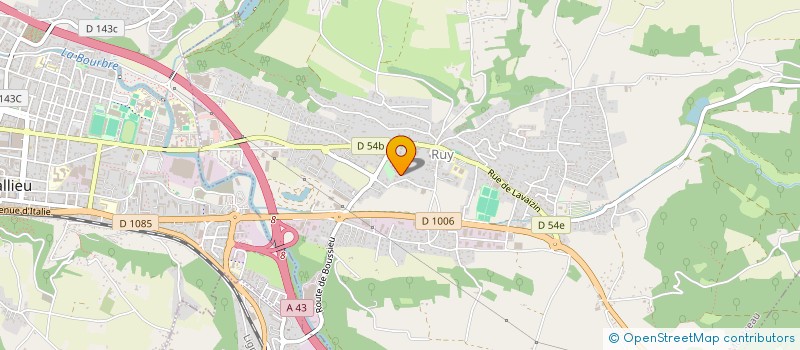 localisation de l'entreprise SCI CBV  VAULX-MILIEU