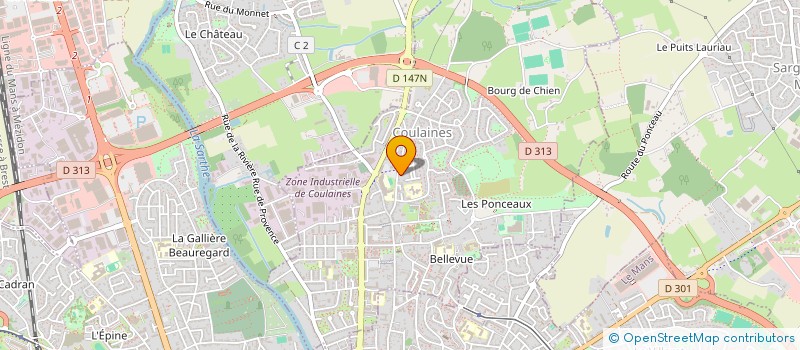 localisation de l'entreprise SCI CBVG  COULAINES