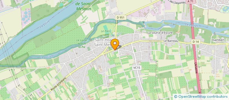 localisation de l'entreprise SCI CC 432 à SAINT-HILAIRE-SAINT-MESMIN