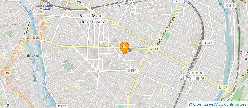 localisation de l'entreprise SCI CC 60 à SAINT-MAUR-DES-FOSSES