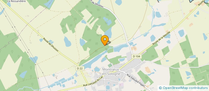 localisation de l'entreprise SCI CC  MONTRIEUX-EN-SOLOGNE