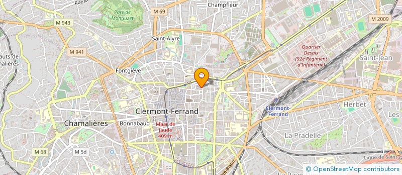 localisation de l'entreprise SCI CC BAU  CLERMONT-FERRAND