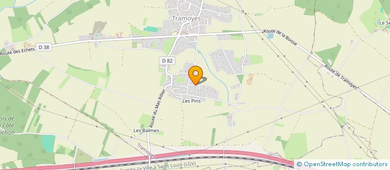 localisation de l'entreprise SCI CC CROISSANCE  TRAMOYES