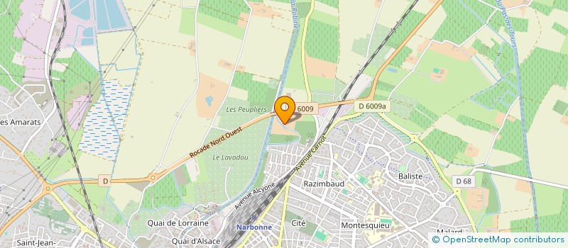 localisation de l'entreprise SCI CCAM  NARBONNE