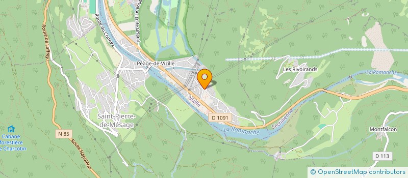 localisation de l'entreprise SCI CCAT  VIZILLE