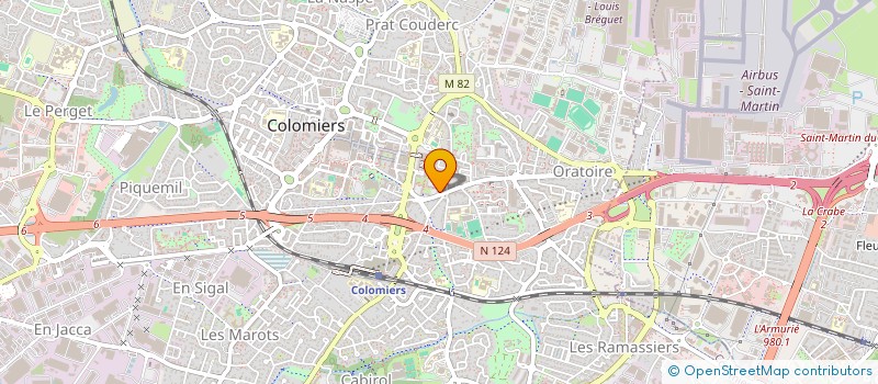 localisation de l'entreprise SCI CCAUCH à COLOMIERS