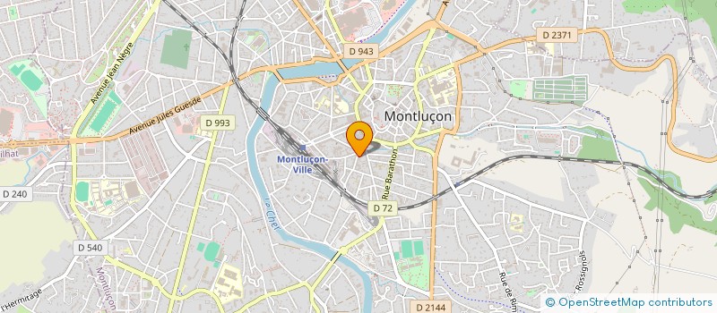 localisation de l'entreprise SCI CCBM à MONTLUCON