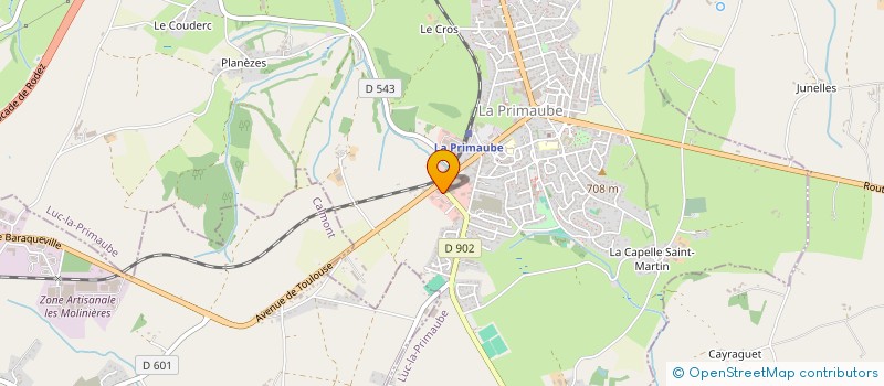 localisation de l'entreprise SCI CCBROSSY  LUC-LA-PRIMAUBE