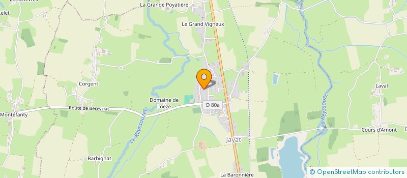 localisation de l'entreprise SCI CCD  JAYAT