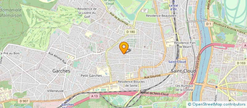 localisation de l'entreprise SCI CCDG à SAINT CLOUD