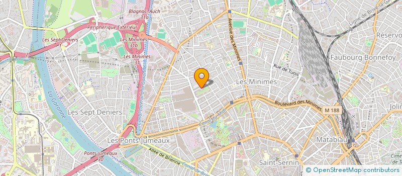 localisation de l'entreprise SCI CCEB à TOULOUSE