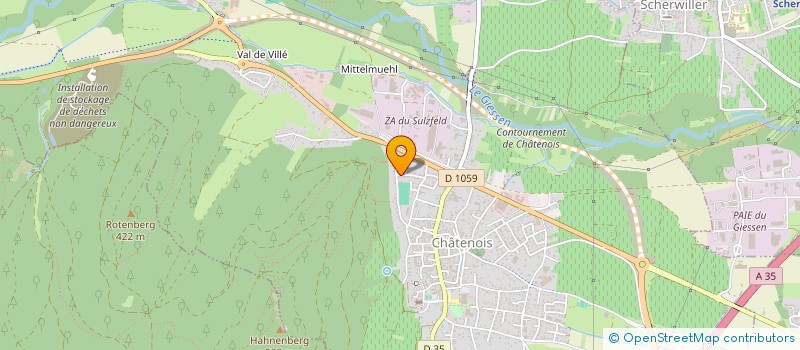 localisation de l'entreprise SCI CCEG  CHATENOIS