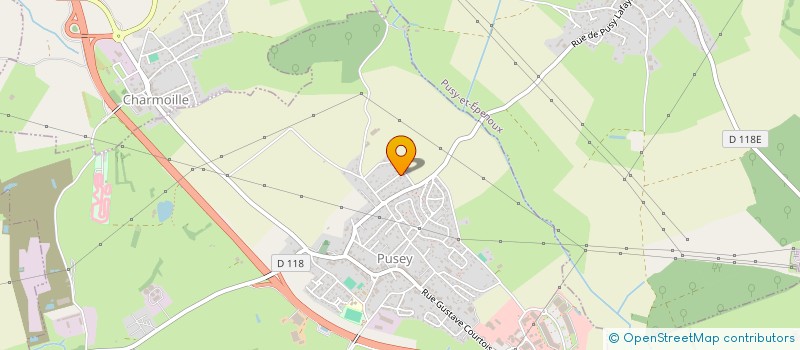 localisation de l'entreprise SCI CCEL  PUSEY