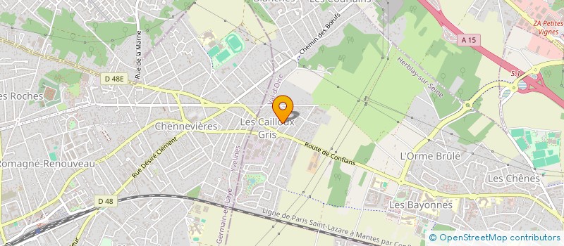 localisation de l'entreprise SCI CCF  HERBLAY-SUR-SEINE