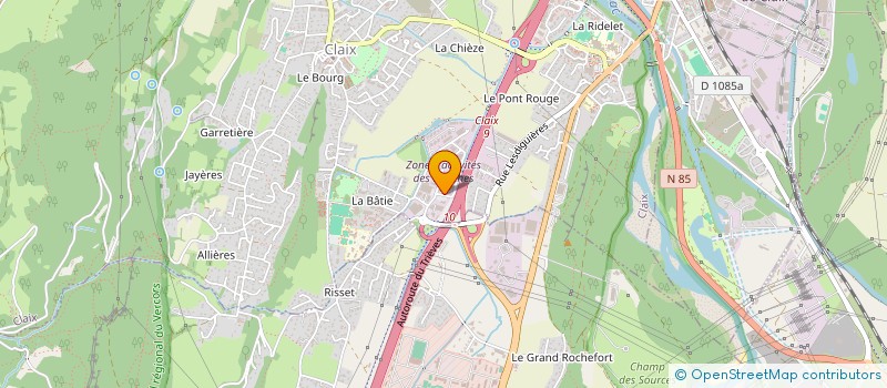 localisation de l'entreprise SCI CCF IMMO  CLAIX