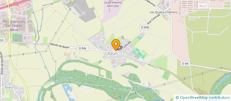 localisation de l'entreprise SCI CCG à BALAN