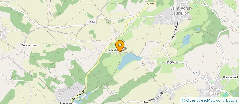 localisation de l'entreprise SCI CCH  SAINT-AGNIN-SUR-BION