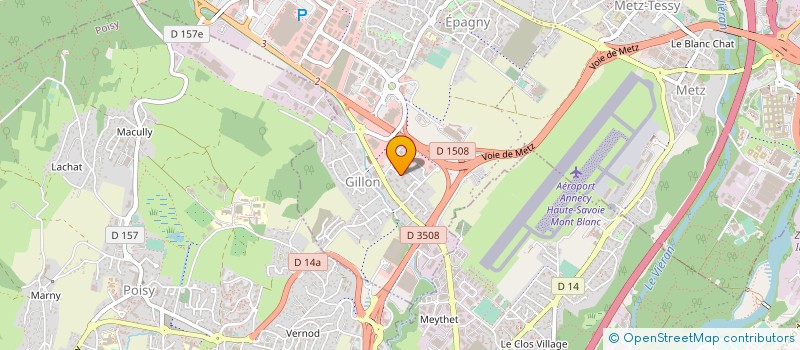 localisation de l'entreprise SCI CCHD  EPAGNY METZ-TESSY