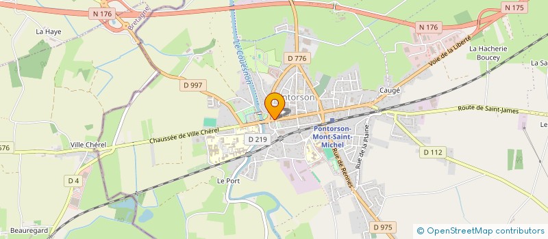 localisation de l'entreprise SCI CCIMMO  PONTORSON