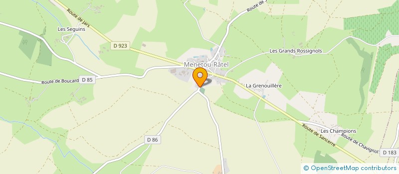 localisation de l'entreprise SCI CCJ  MENETOU-RATEL