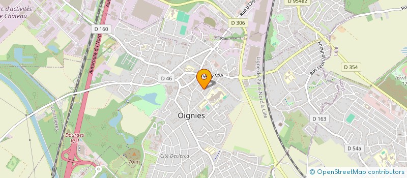 localisation de l'entreprise SCI CCJC  OIGNIES