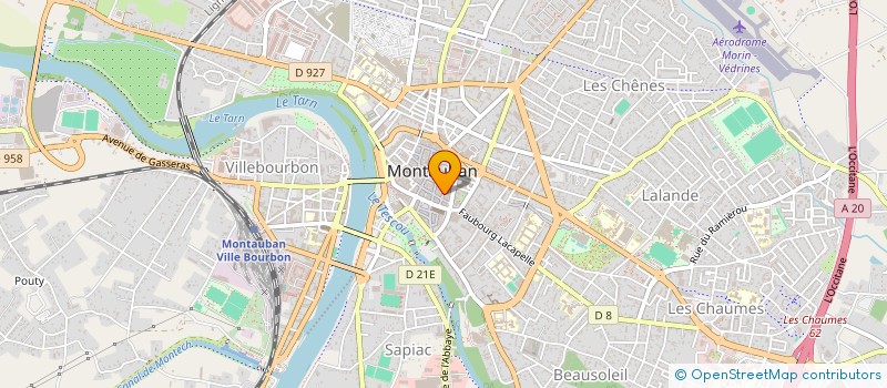 localisation de l'entreprise SCI CCJCC  MONTAUBAN