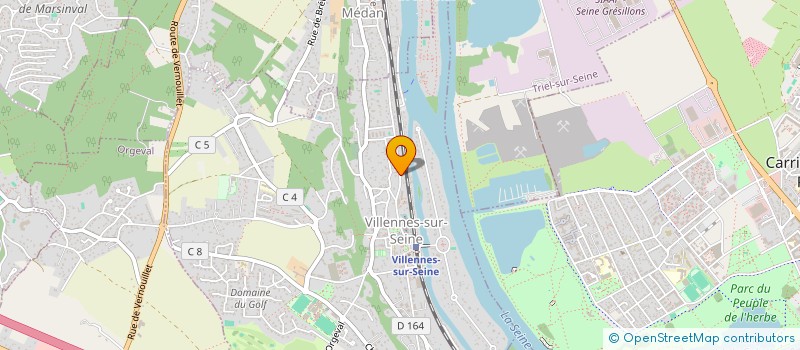 localisation de l'entreprise SCI CCJD  VILLENNES-SUR-SEINE