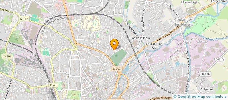 localisation de l'entreprise SCI CCJV à NEVERS