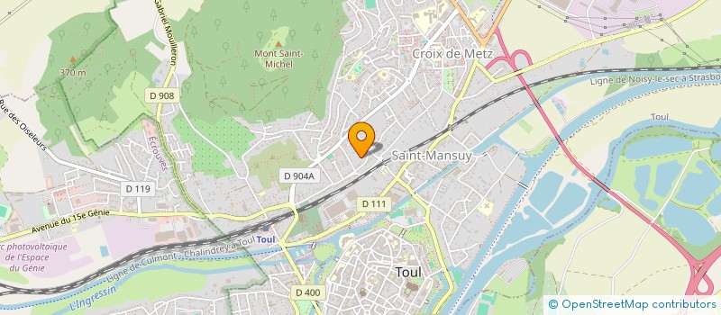 localisation de l'entreprise SCI CCKA  TOUL