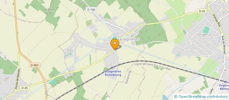 localisation de l'entreprise SCI CCL  ORGERUS