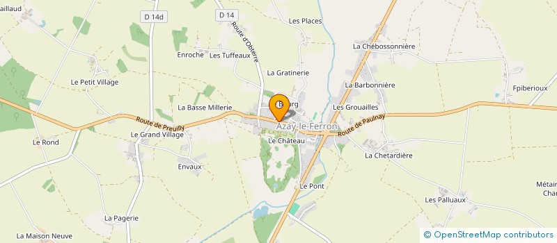 localisation de l'entreprise SCI CCL à AZAY-LE-FERRON