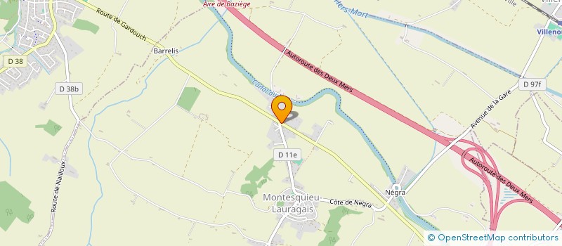 localisation de l'entreprise SCI CCLBB  MONTESQUIEU-LAURAGAIS