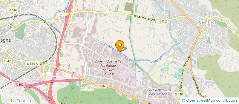 localisation de l'entreprise SCI CCLV à AUBAGNE