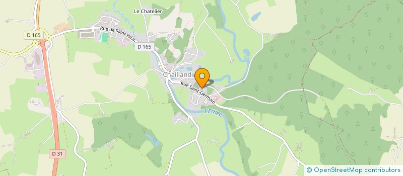 localisation de l'entreprise SCI CCM  CHAILLAND