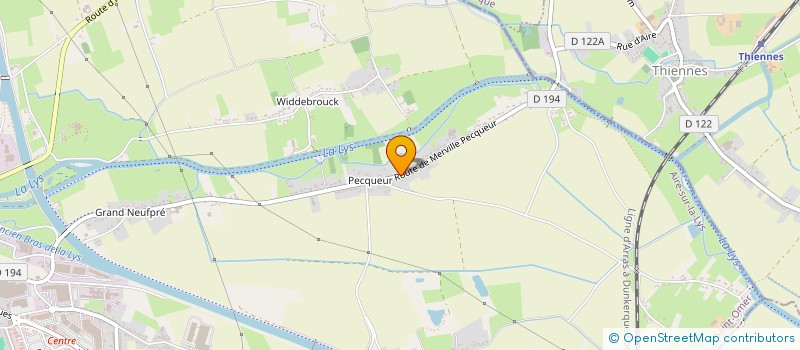 localisation de l'entreprise SCI CCM DE LA LYS  AIRE-SUR-LA-LYS